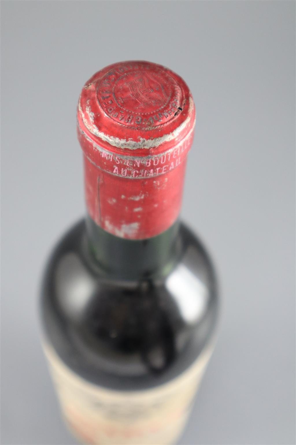 A bottle of .75cl Petrus 1964 Pomerol Grand Vin - Mme Edmond Loubat